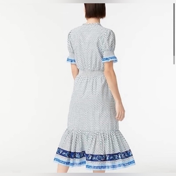 J.Crew Smocked ruffle dress in cotton voile size XS - Picture 3 of 15